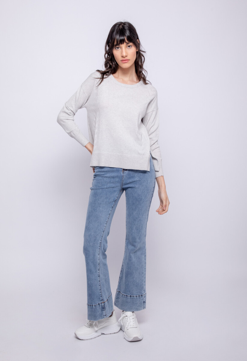 SWEATER NADINE - Gris Claro Melange 