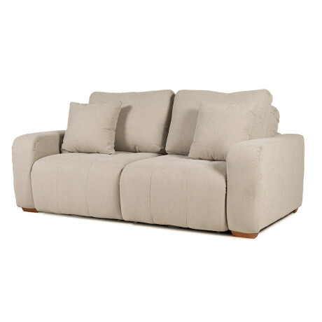 Sofá Duomo (Retráctil) - Tela Microfibra - 3 cuerpos 3A-341 (Beige)