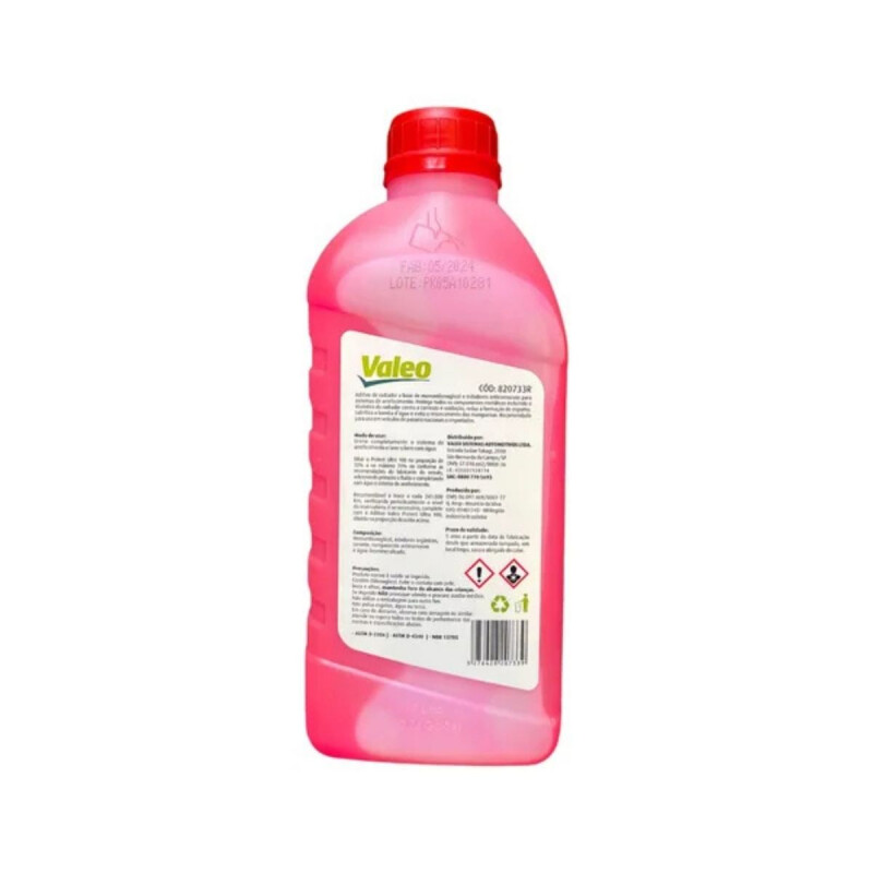 LIQUIDO REFRIGERANTE VALEO 1L ROSA Liquido Refrigerante Valeo 1l Rosa