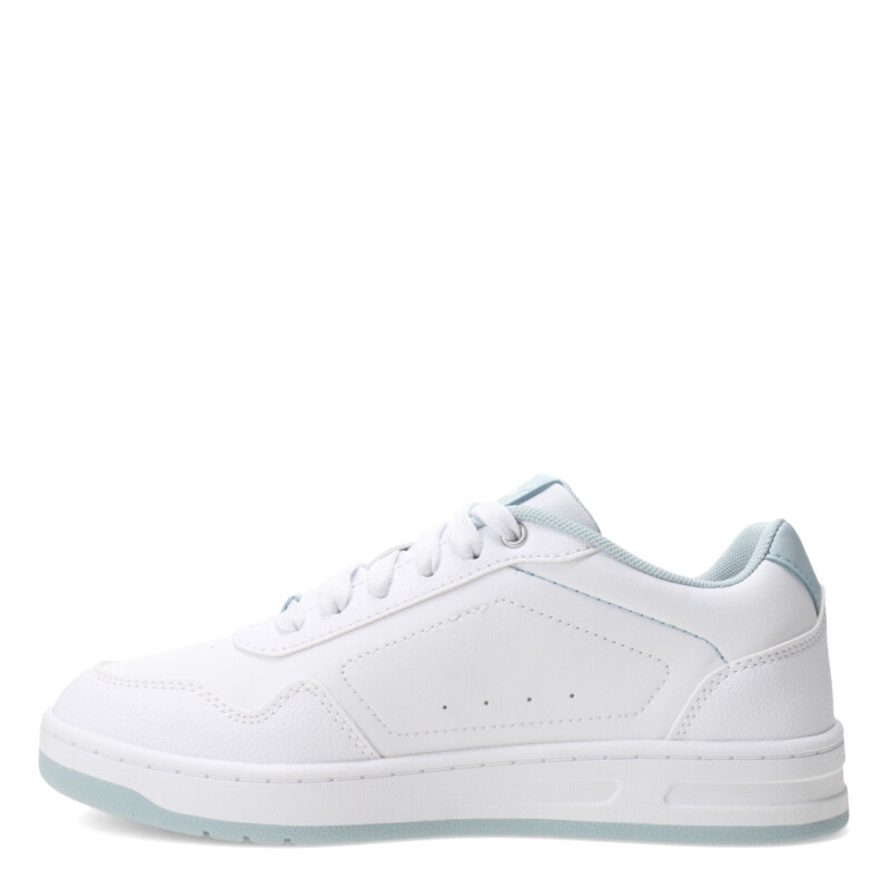 Championes de Mujer Puma Court Classic Blanco - Celeste - Plateado
