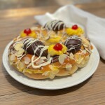 Rosca de Pascua Rellena de Crème Brûlée Rosca de Pascua Rellena de Crème Brûlée