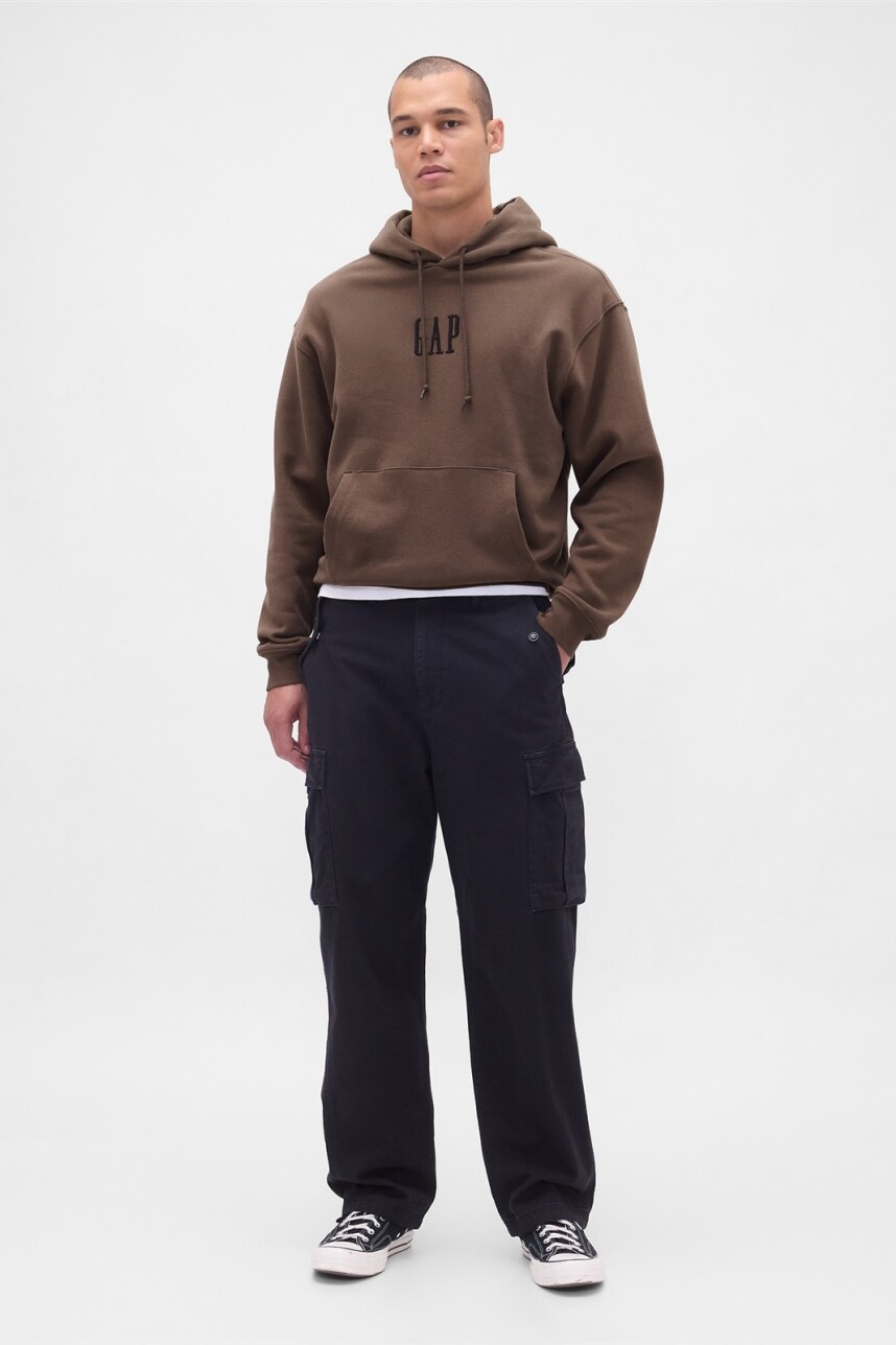 Canguro Logo Gap Oversized Hombre New Brown661