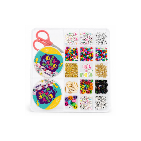 Set de mostacillas con tijera y dos tanzas - Letras y más accesorios Sc