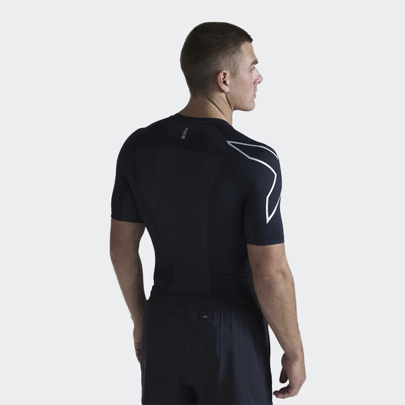 Remera 2XU Core Compression Short Sleeve Negro