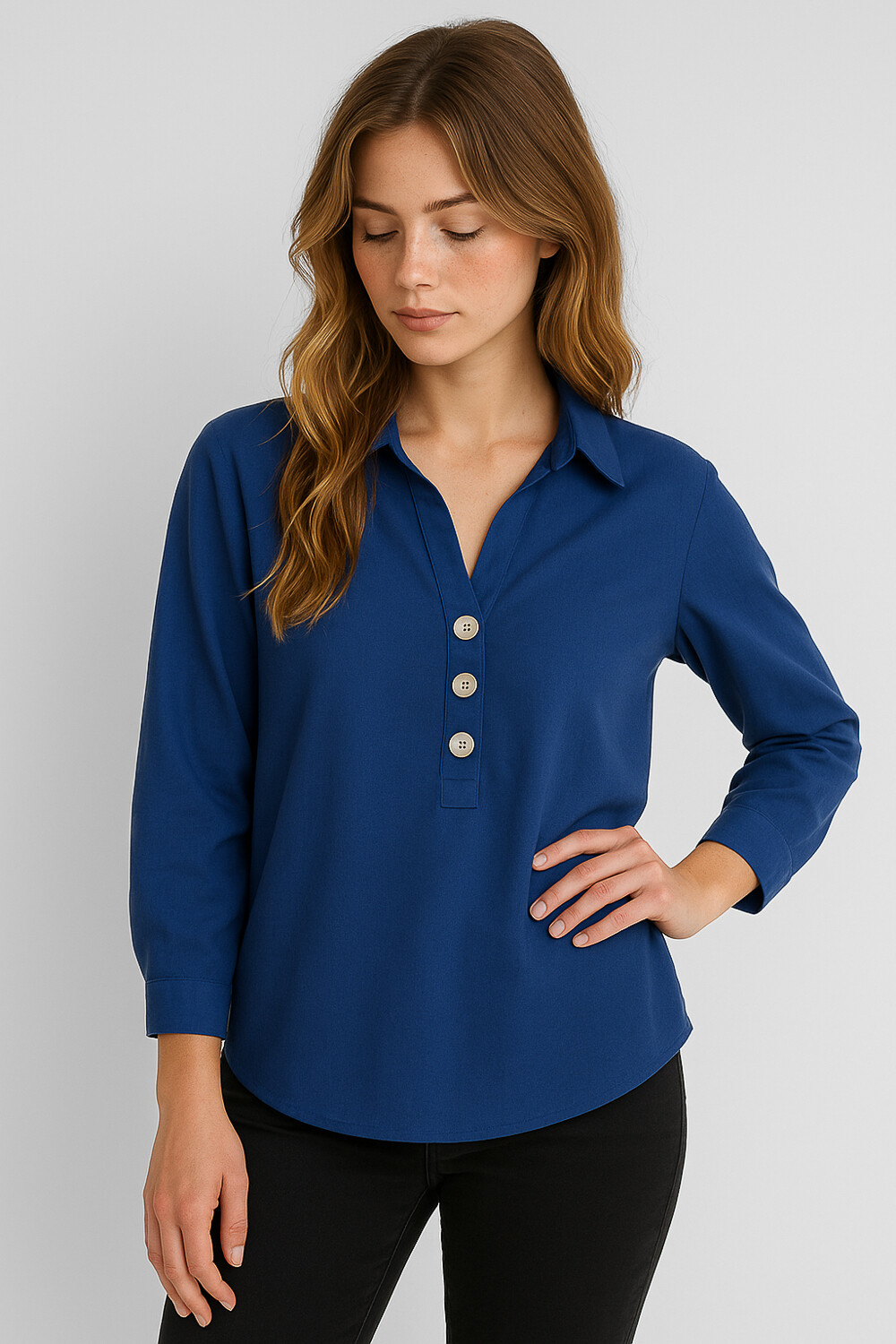 Blusa Kansas Azul Marino