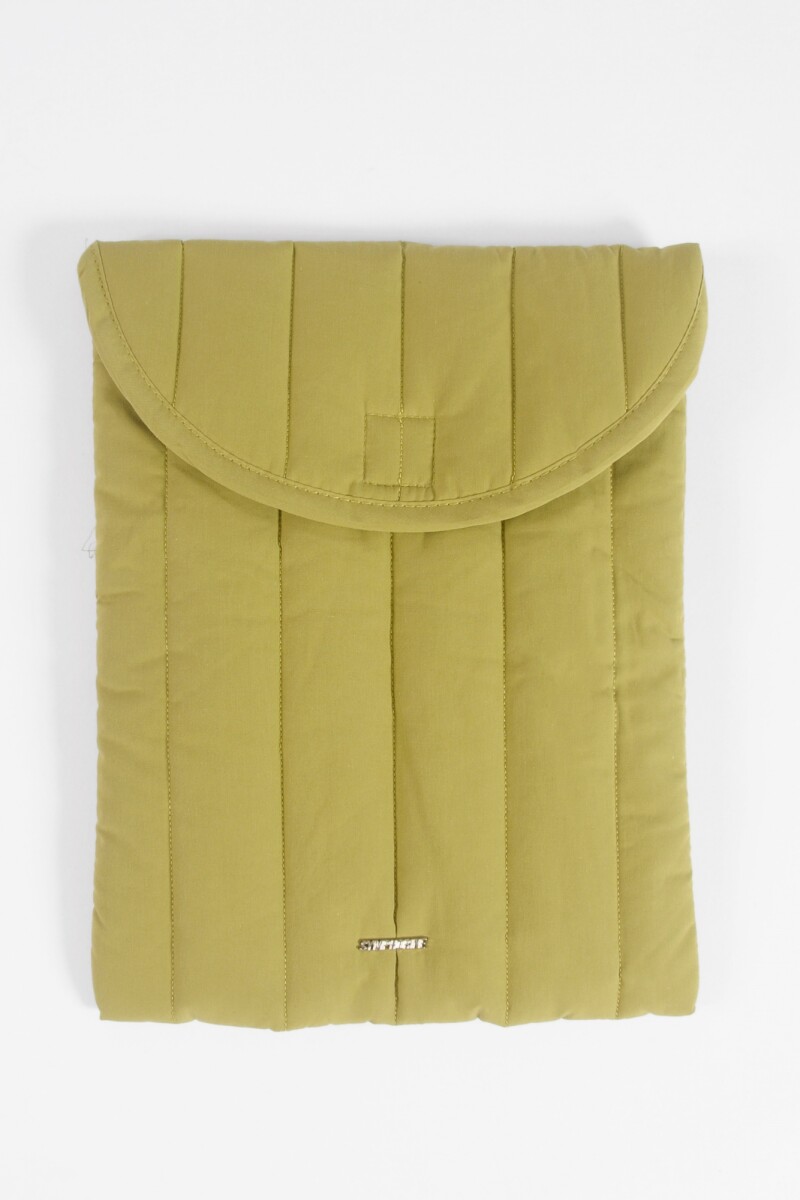 Estuche porta laptop puffy 13 pulgadas verde