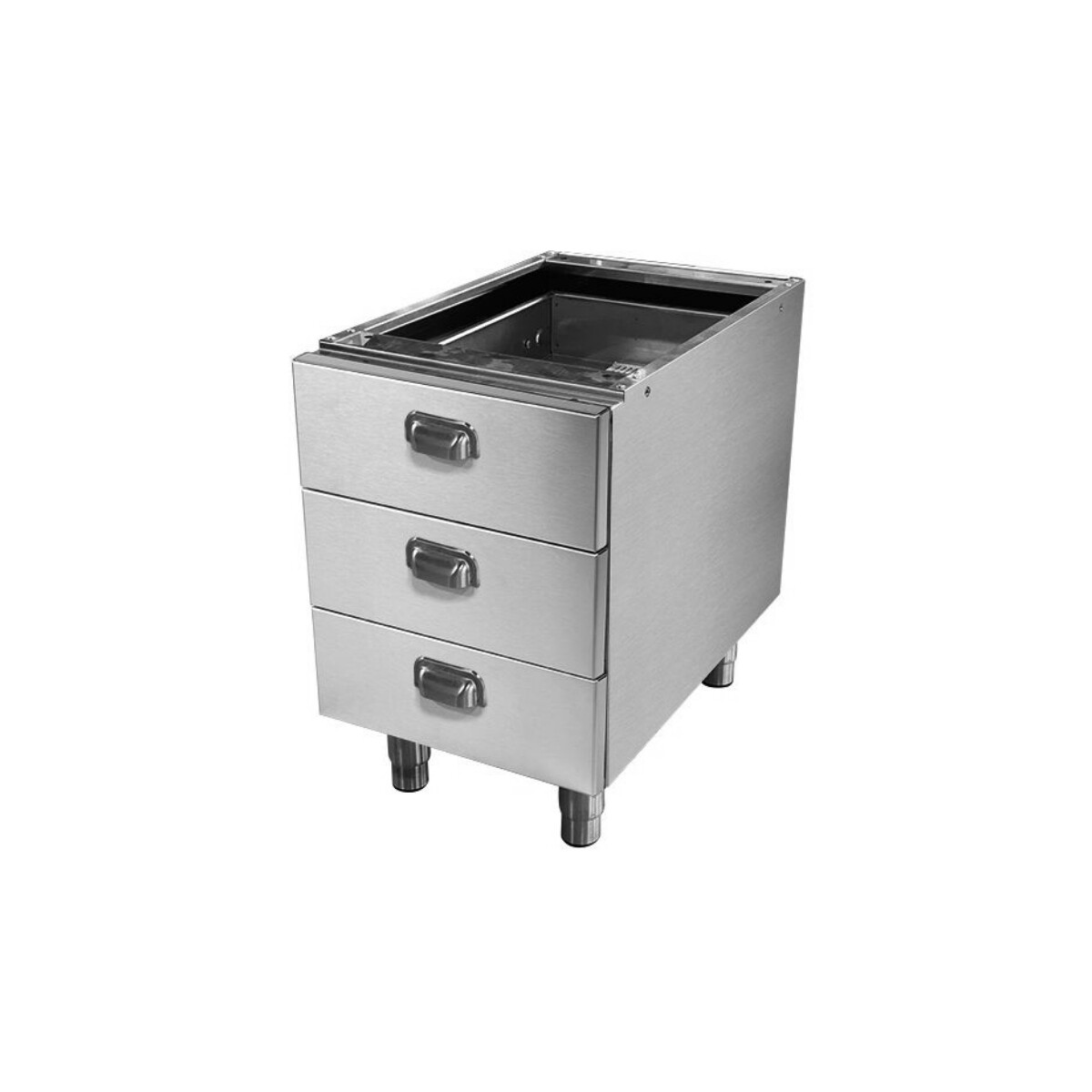 Base con Cajones de Acero Inoxidable 40 x 61 x 63 cm 