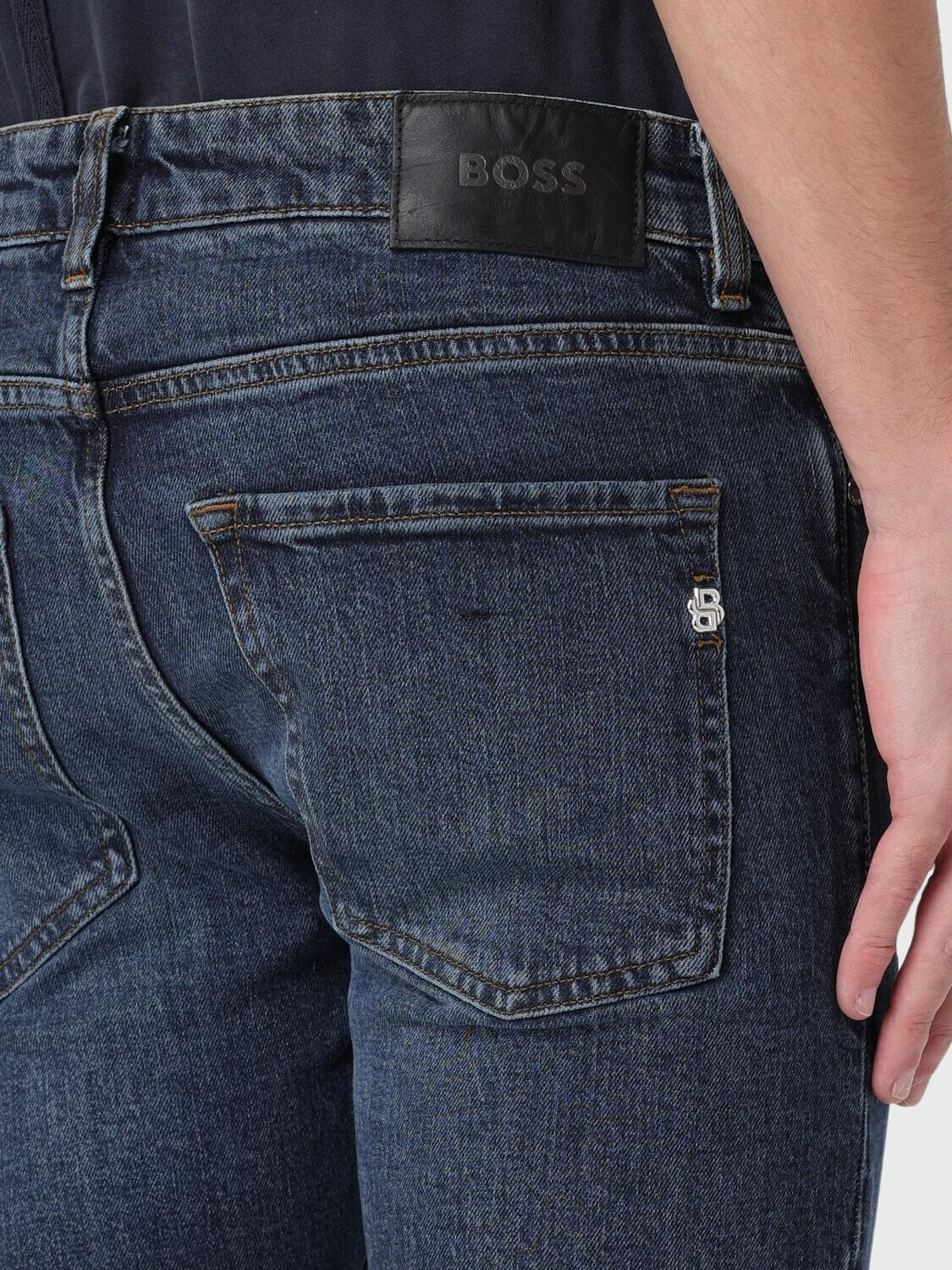 BOSS Jeans Slim Fit de Denim Azul Alta Automática