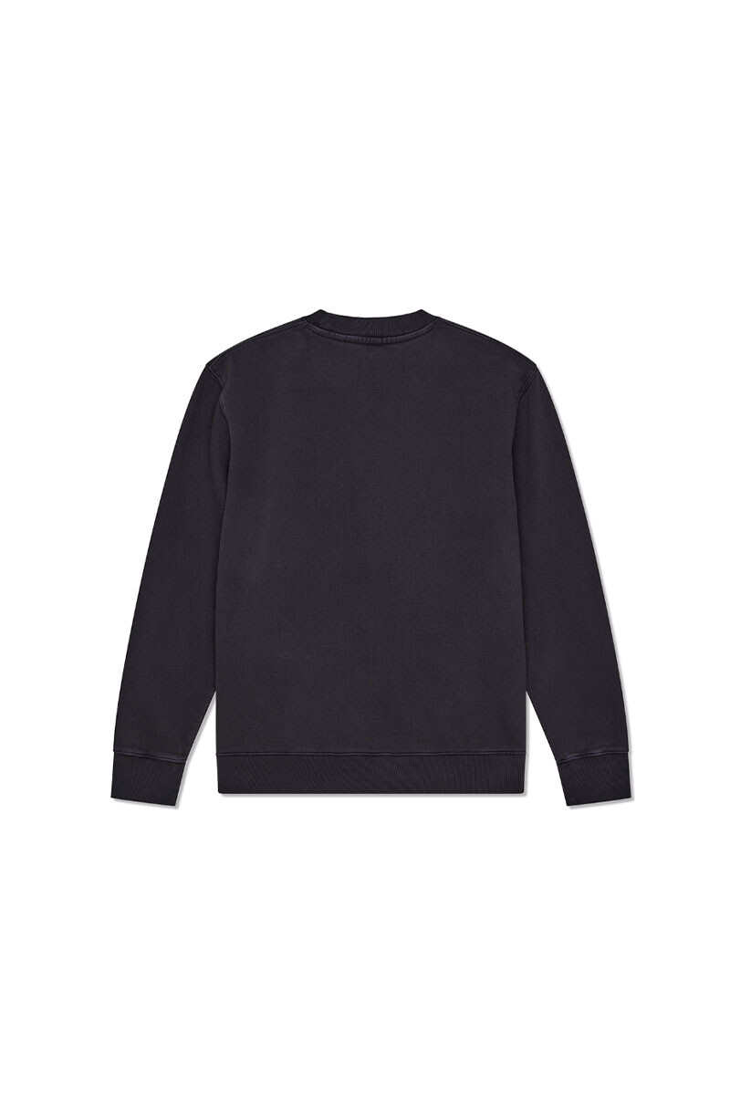 Shield Garment Dyed Crew Negro