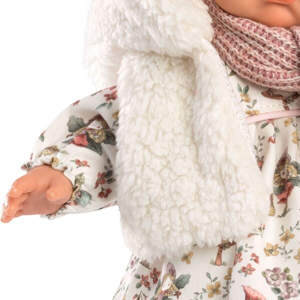 Muñeca Llorens Joelle Llorona Bufanda Abrigo Chupete Vestido Variante Modelo Joelle