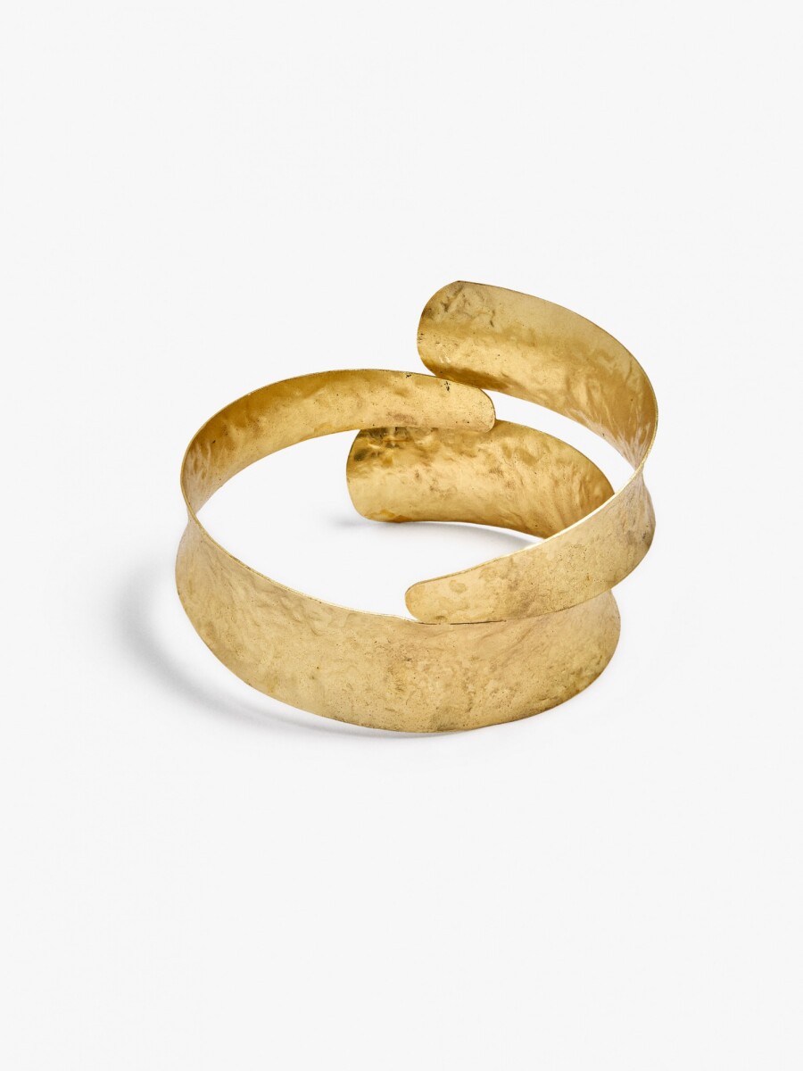 Brazalete Con Efecto Doble dorado