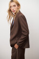 BLAZER JEAN TEXTIL MARRON