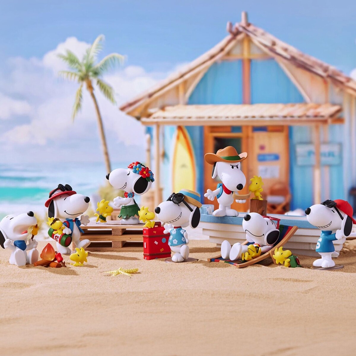 Caja sorpresa Snoopy travelling 