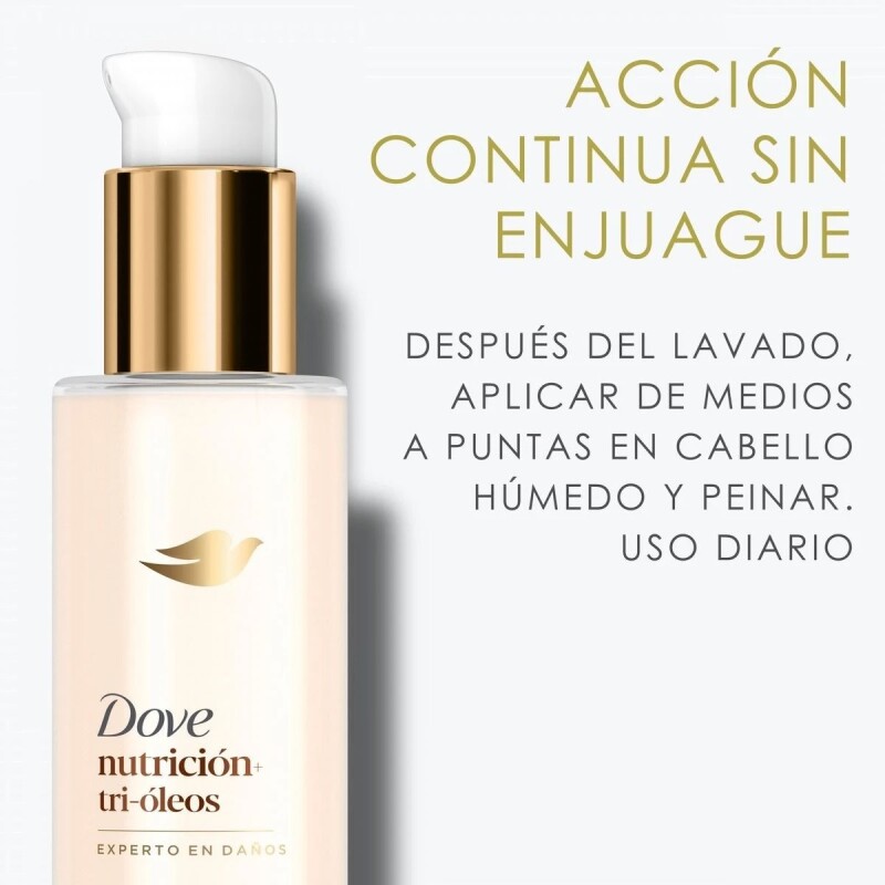 Tratamiento Leave In Dove Nutrición + Tri Oleos 110 Ml. Tratamiento Leave In Dove Nutrición + Tri Oleos 110 Ml.