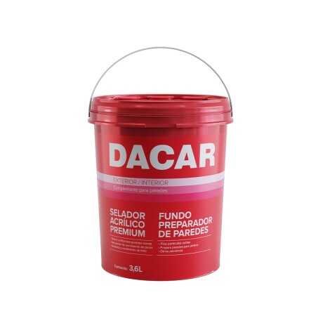 DACAR SELLADOR ACRILICO PIGMENTADO PREMIUM 3.6 LTS Dacar Sellador Acrilico Pigmentado Premium 3.6 Lts