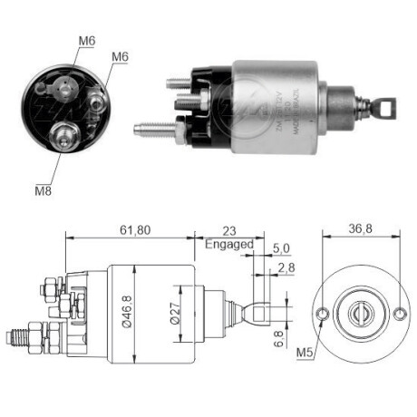 AUTOMATICO DE ARRANQUE FIAT STRADA MOBI DOBLE UNO SIENA PALIO ALBEA SIST. BOSC ZM AUTOMATICO DE ARRANQUE FIAT STRADA MOBI DOBLE UNO SIENA PALIO ALBEA SIST. BOSC ZM