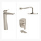 JUEGO DE GRIFERIA FV EPUYEN BRUSHED NICKEL GRIS-BRUSHED NICKEL