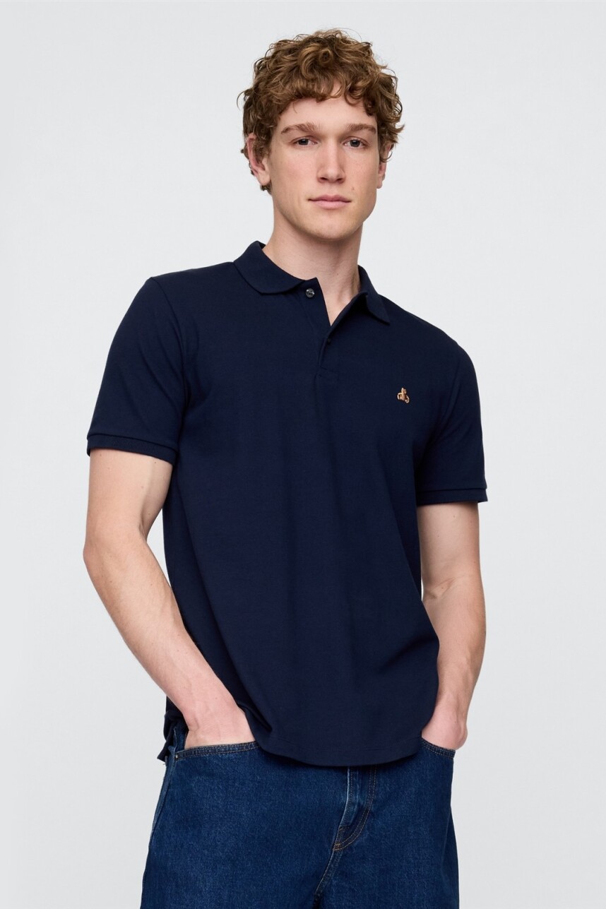 Remera Polo Osito Brannan Hombre Tapestry Navy