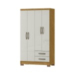 ROPERO - SANTIAGO 4 PUERTAS MARROCO OFF WHITE