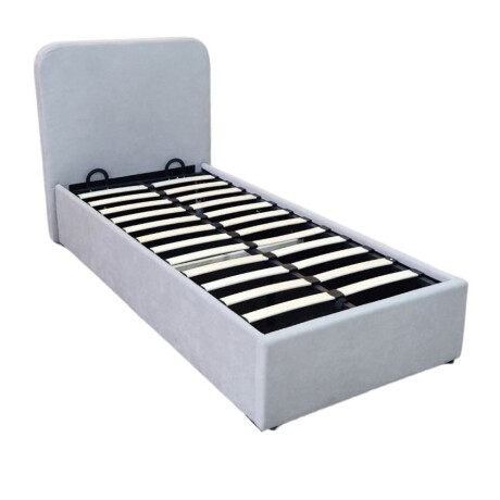Sommier Baul 1 Plaza HAMPTONS Mercury Con Respaldo Sommier Baul 1 Plaza HAMPTONS Mercury Con Respaldo