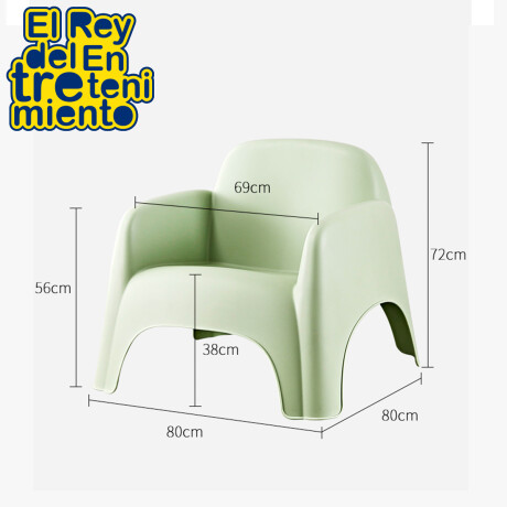 Sillón Skarpo De Jardín+ Almohadón Exterior Interior Verde