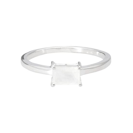 Anillo Karvik solitario de plata 925 0