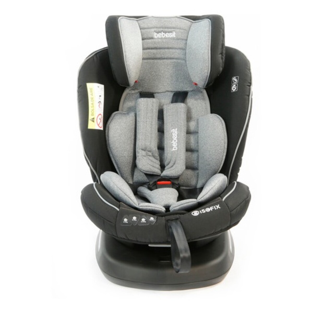 Butaca Auto Bebesit Supra Premium Isofix Top Tether 0 A 36kg - Gris 