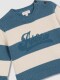 Jersey De Rayas Con Grafico Gris