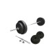 Kit de Barra Recta Larga Maciza De 1.80mts + 30kgs En Discos 2x10Kg 2x2.5Kg 4x1.25Kg