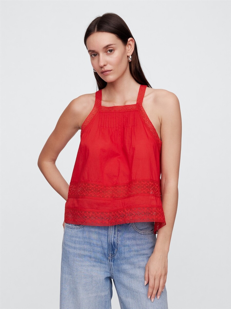 Musculosa Halter Mujer - Tomato Sauce 