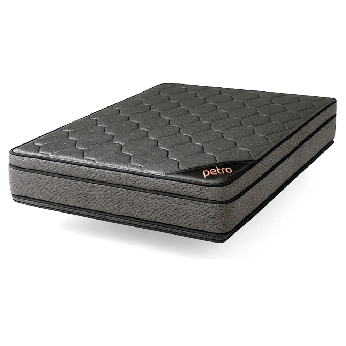Pausado Colchon Petra Titanio 2 Plazas Negro 138*188*30 