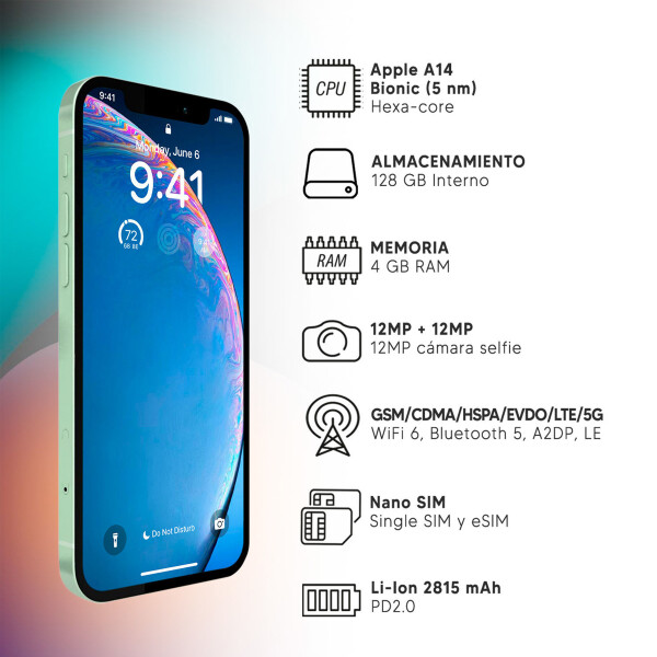 Iphone 12 4/128 Gb 5g VERDE