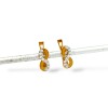 Caravanas aros infinitos oro- Oro bajo - Zirconia - CA8182 conpiedra
