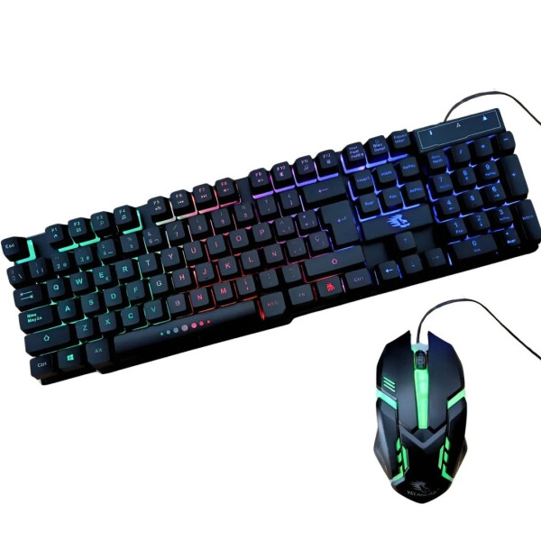 Combo Teclado + Mouse Gamer Con Luz Rgb Combo Teclado + Mouse Gamer Con Luz Rgb