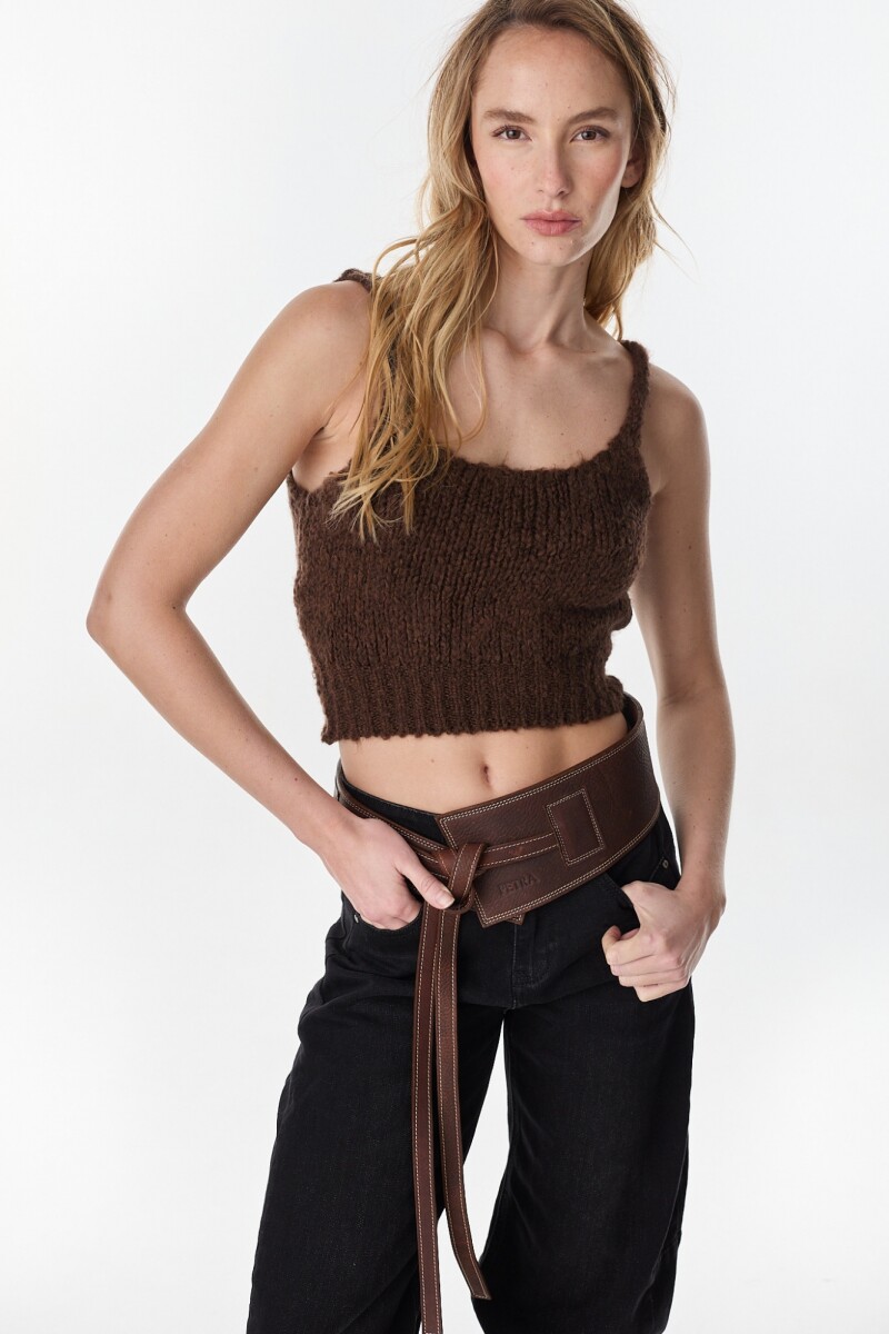 Top Tejido Katia Chocolate