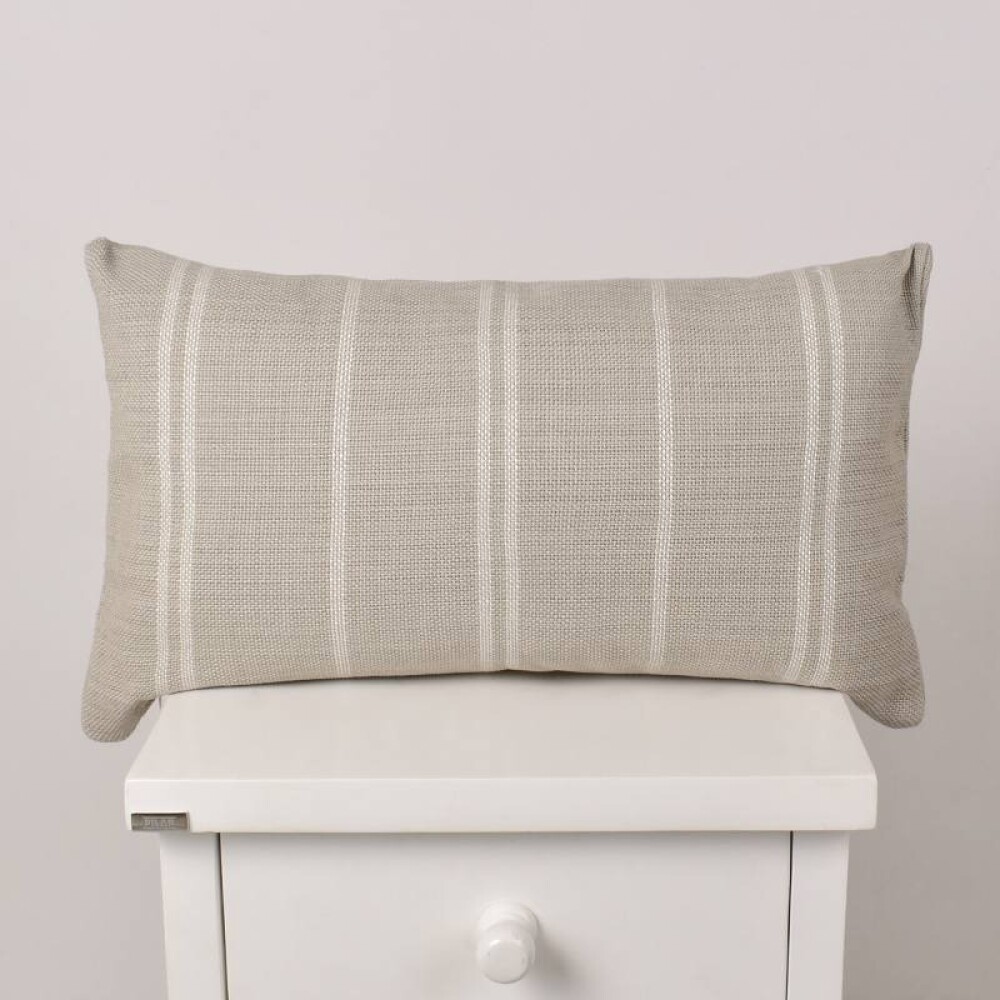 Almohadón Artesanal Tajy 30x50 cm - Pilar Beige/Crudo