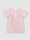 Camiseta De Rayas Rosa