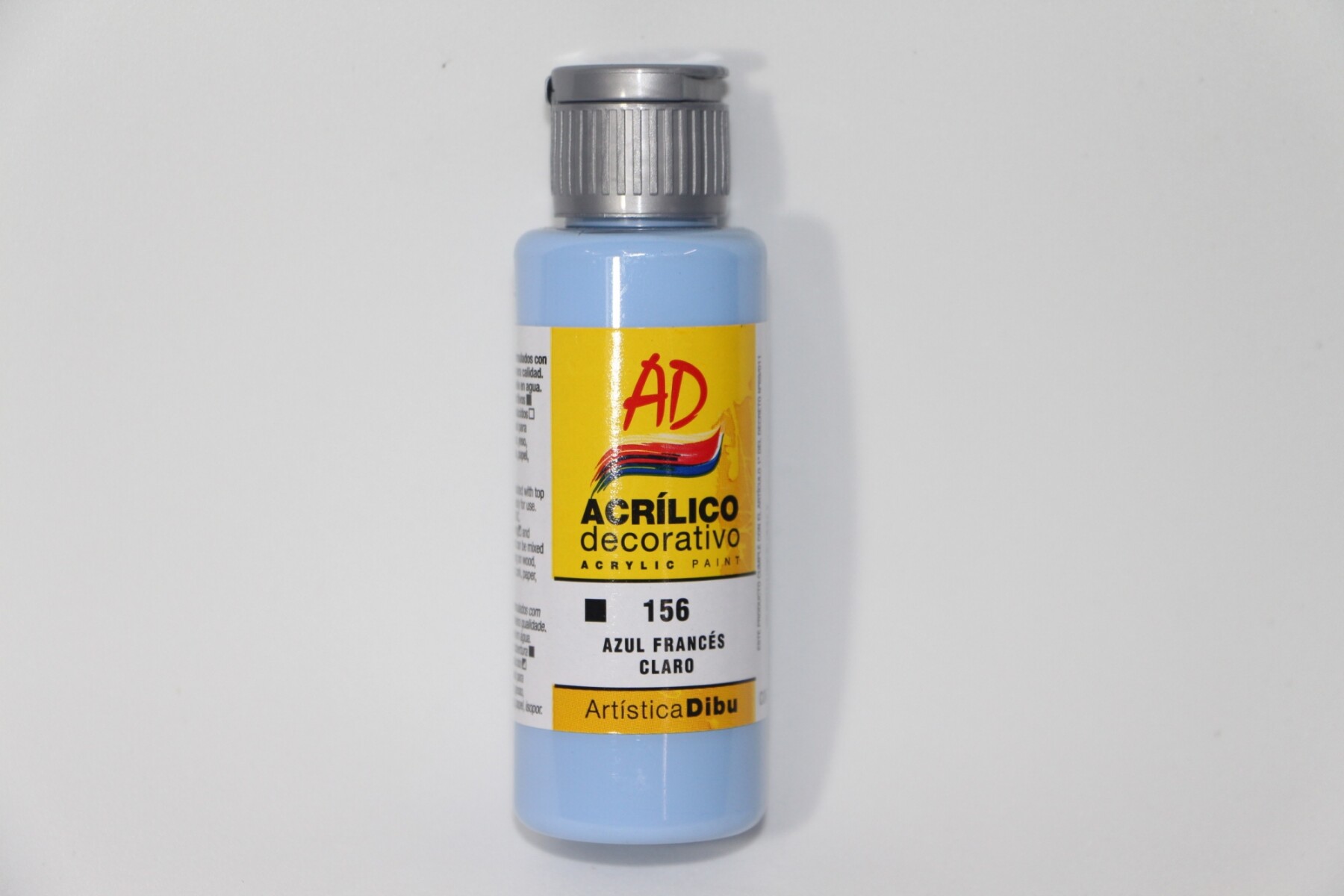 PINTURA ACRILICA ARTISTICA DIBU 60 ML. DIFERENTES COLORES - COLOR AZUL FRANCES CLARO 156 