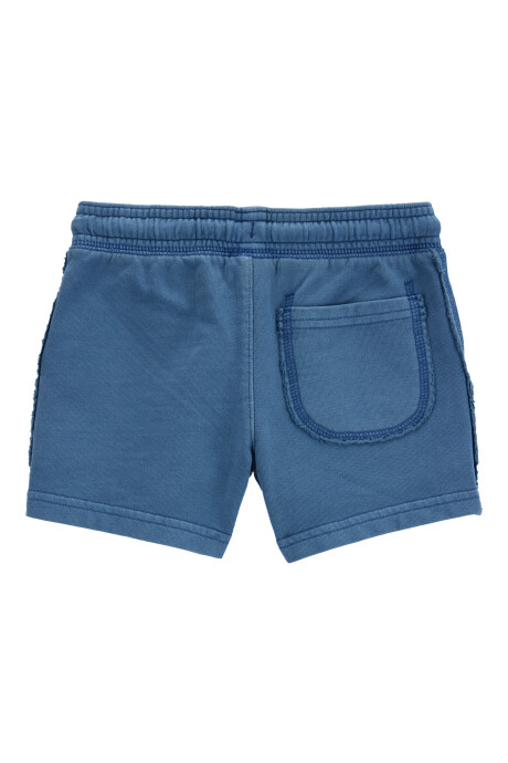 Short deportivo de algodón, azul Sin color