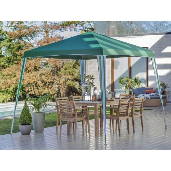 GAZEBO FIJO PARA JARDIN 3 X 3 MT - VERDE GAZEBO FIJO PARA JARDIN 3 X 3 MT - VERDE