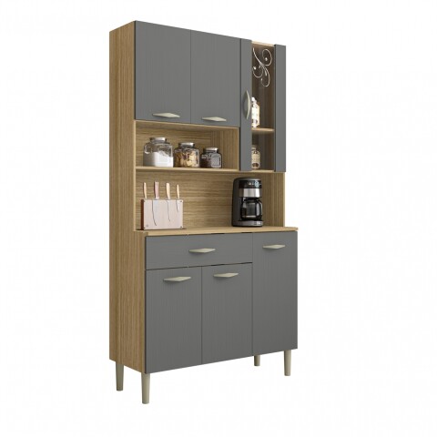 PARANA- KIT DE COCINA GOLDEN 6 PUERTAS FREIJO/GRIS 196-8977 PARANA- KIT DE COCINA GOLDEN 6 PUERTAS FREIJO/GRIS 196-8977