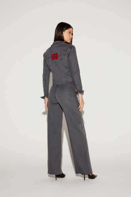 Jean Wideleg rosas Gris