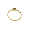 Anillo Lagrima- Plata rodinada con micra oro 18k- Piedra Peridoto-AN2005 conpiedra