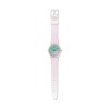 Reloj Swatch GE714 White Bishop para mujer de silicona Rosa