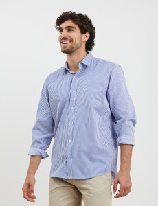 012578 CAMISA HARRINGTON LABEL Azul Osc/bla