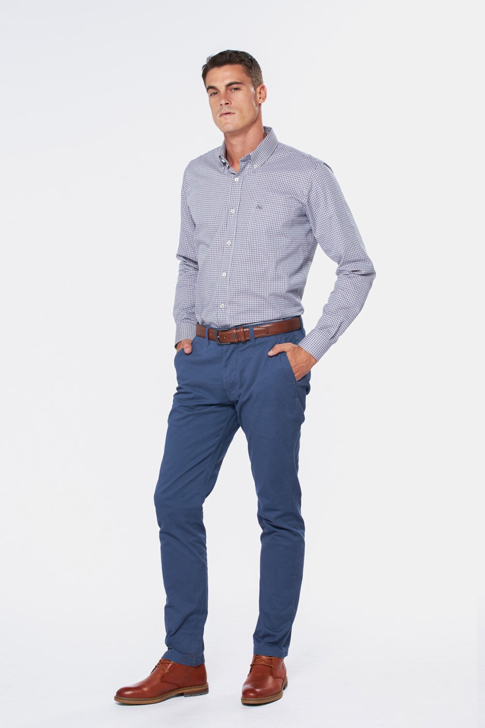 PANTALÓN SKINNY CON SPANDEX Piedra