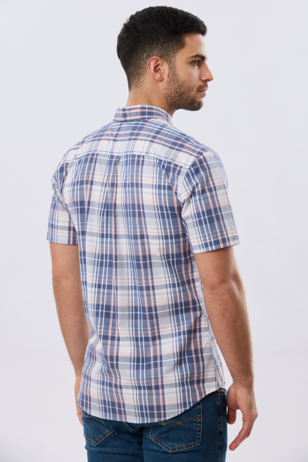 CAMISA CUADROS Coral