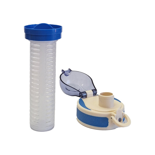 Botella de Agua Motivacional 1 Litro Azul