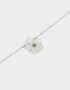 Cadena Corta con Dije Premium Silver Cadena Corta Con Dije Flor - Plateado