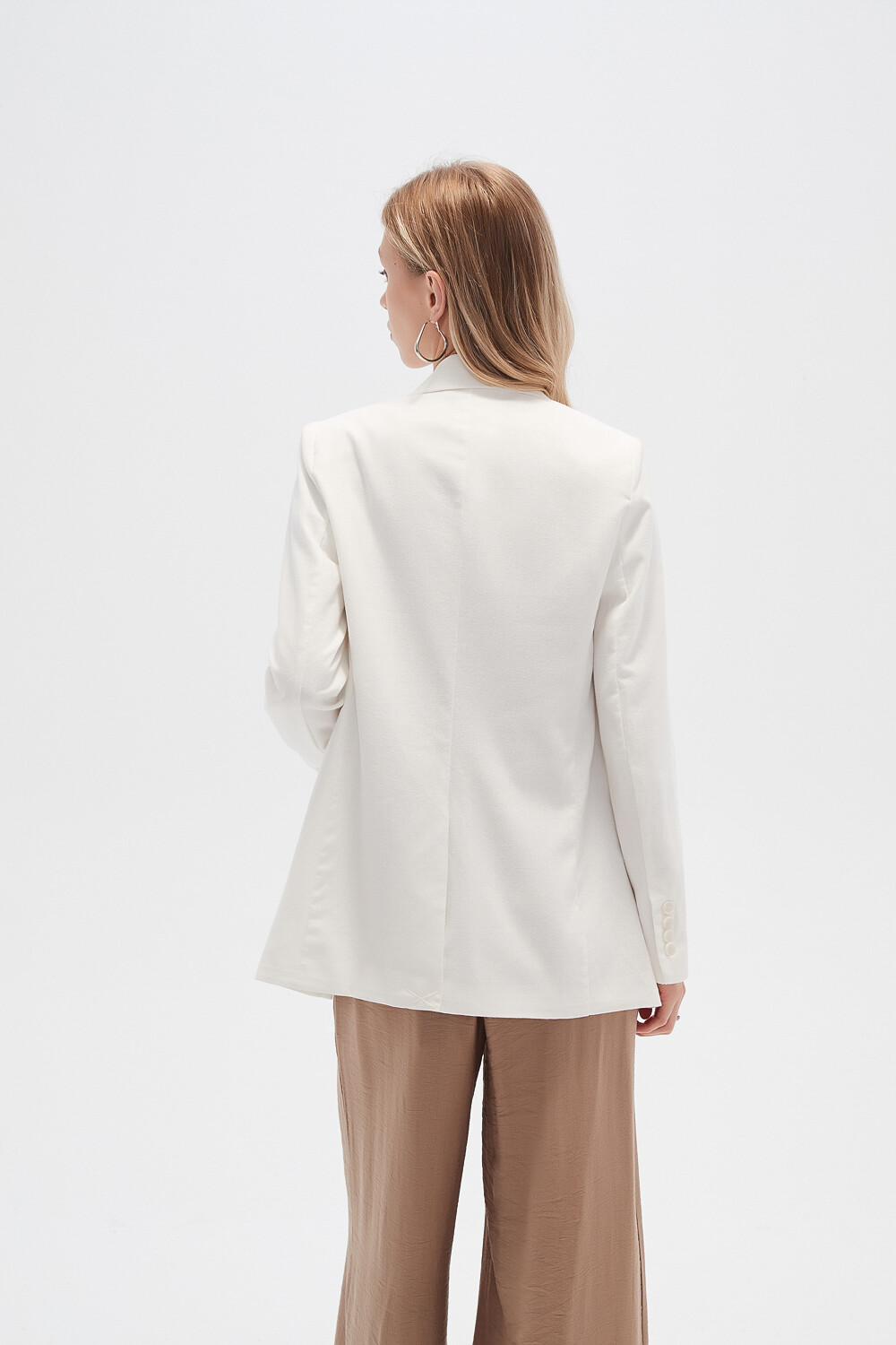 Blazer Flok Marfil / Off White